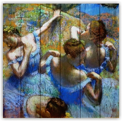 Картины Голубые танцовщицы - Эдгар Дега, ART, Creative Wood
